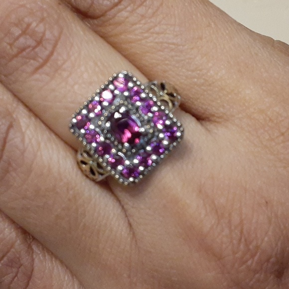 925 Genuine Untreated Grape Rhodolite Garnet. FIRM. Every Day Elegance. FIRM. - Picture 8 of 15